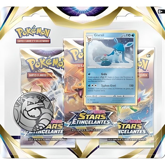 Pokémon EB09 : Pack 3 boosters - POKEMON - Stars Etincelantes - Galar - Renforcez vos decks !