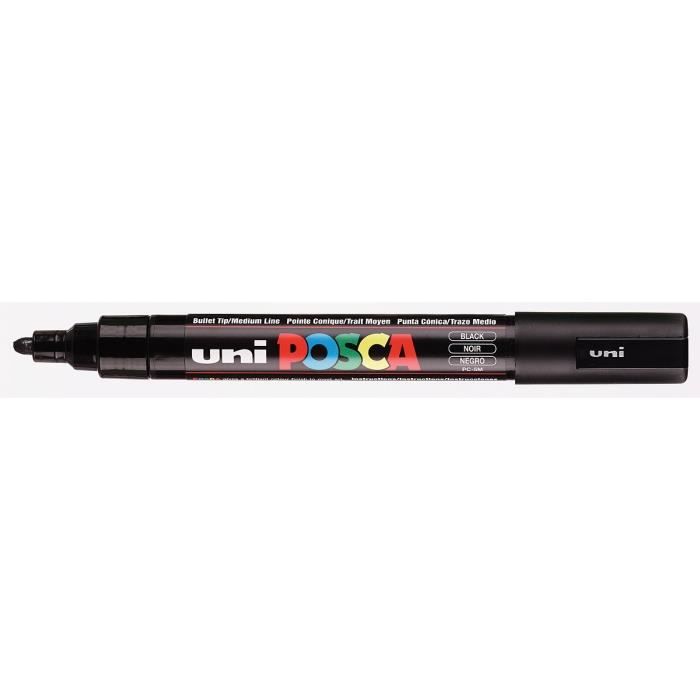 POSCA Marqueur Pointe Conique Moyenne Noir