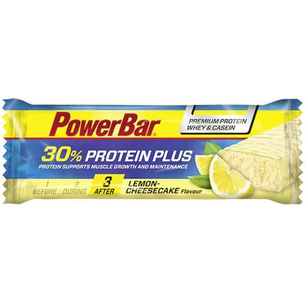 PowerBar Protein Plus 30%, 55 g, Protéine de caséine, Protéine de soja, Protéine de lactosérum, 341 kcal, 1436 kJ, 6,9 g, 4,4 g