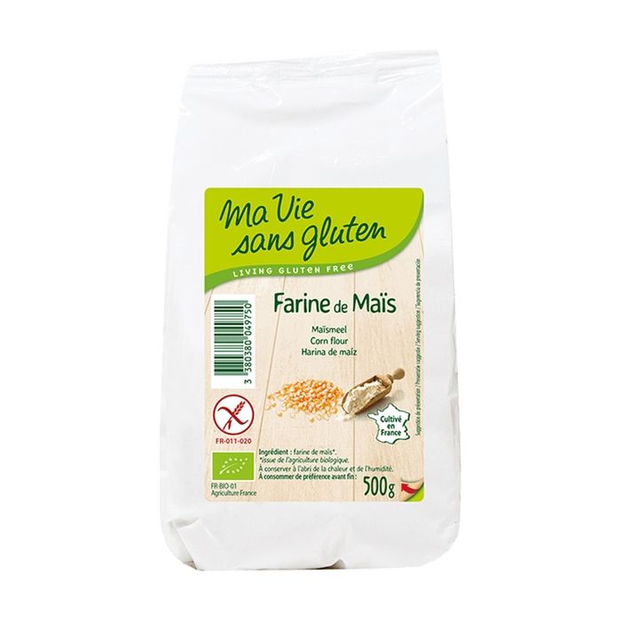 Farine de maïs bio & sans gluten - 500 g - MA VIE SANS GLUTEN