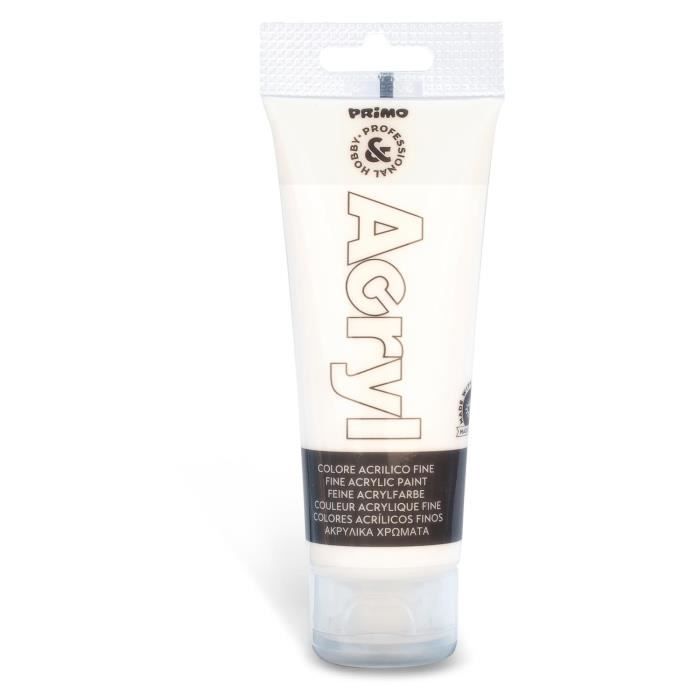 Tube Soft Plastique 75ml Peinture Acrylique Fine Blanc 100