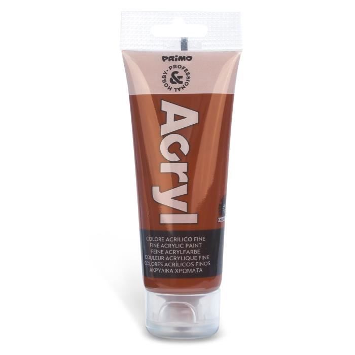 Tube Soft Plastique 75ml Peinture Acrylique Fine Sienne Brulé 730