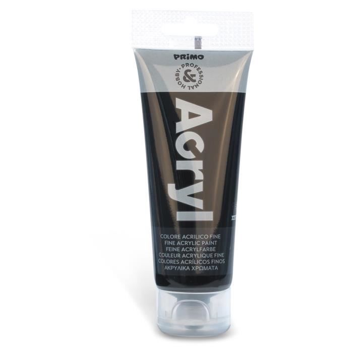 Tube Soft Plastique 75ml Peinture Acrylique Fine Noir