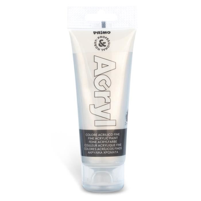 Tube Soft Plastique 75ml Peinture Acrylique Fine Argent 910