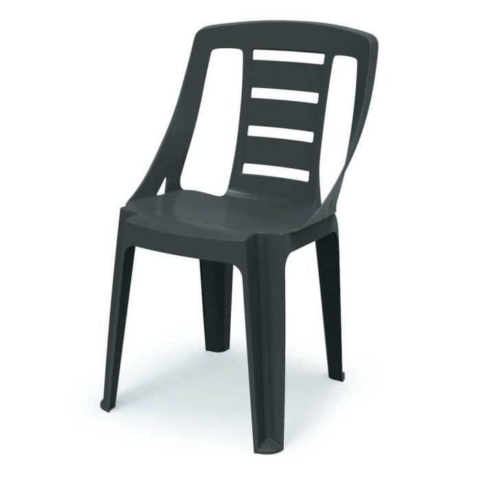 Chaise empilable en polypropylène - ANTHRACITE SONDA