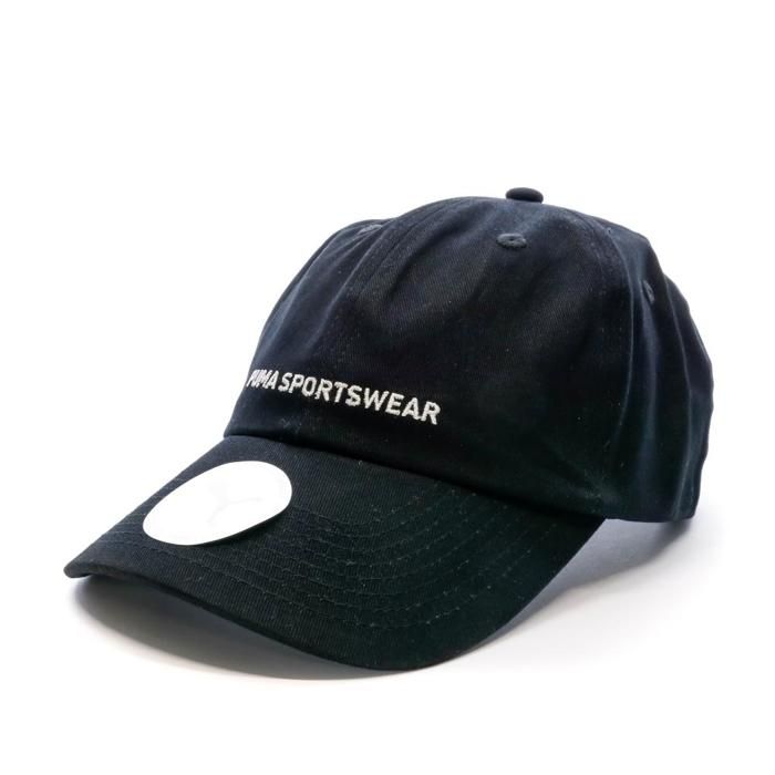 Casquette - PUMA - Sportswear Cap - Noir - Taille unique - 100% coton