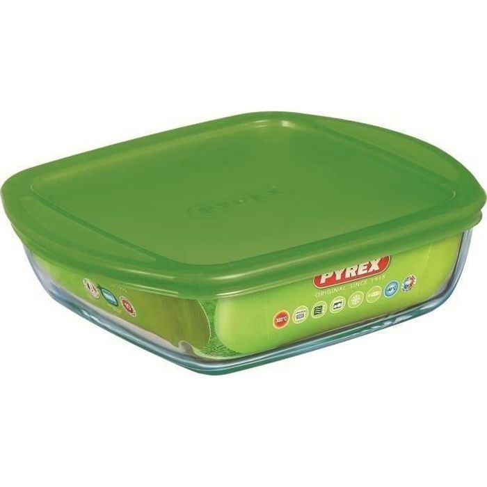 PYREX Plat à four + couvercle Cook and Store Basic 22x25 cm transparent