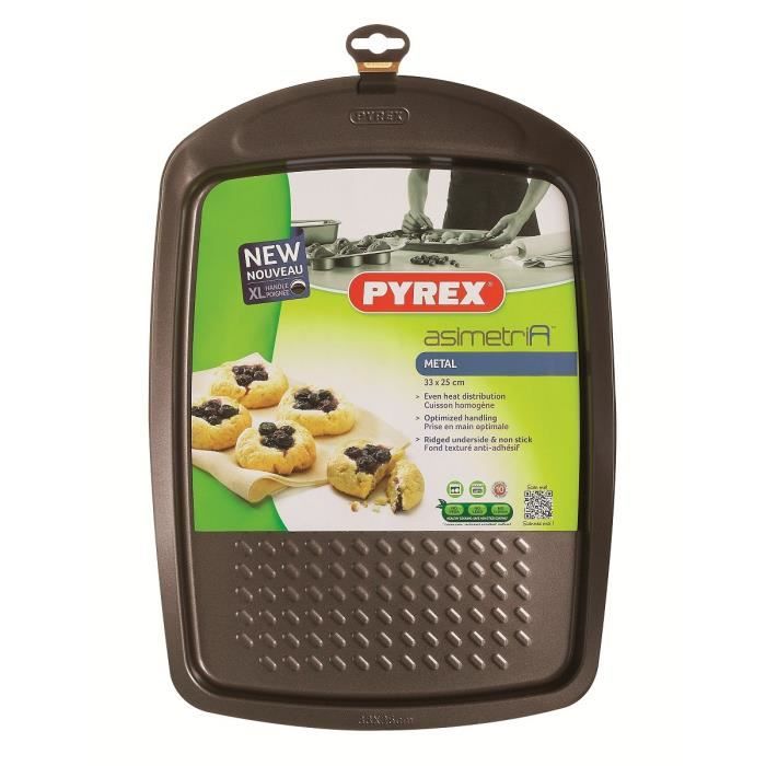 PYREX Plaque à pâtisserie Asimetria 33x25 cm marron