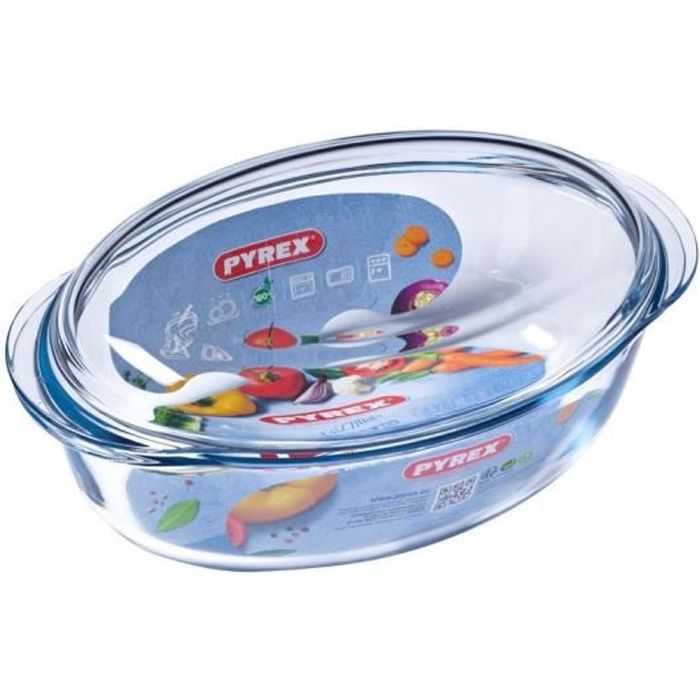 PYREX Cocotte rectangulaire 4,6 L ESSENTIAL