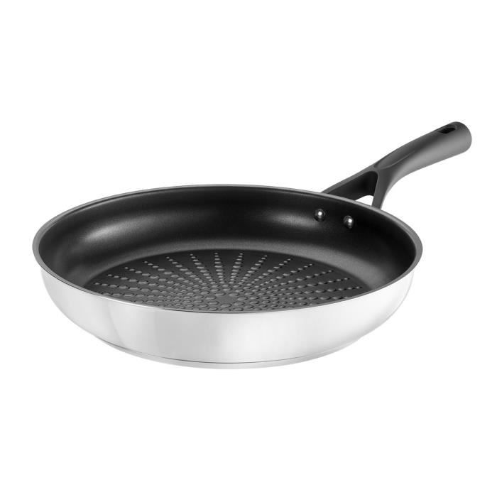 PYREX Poêle Expert Touch - Ø 24 cm - Acier inox
