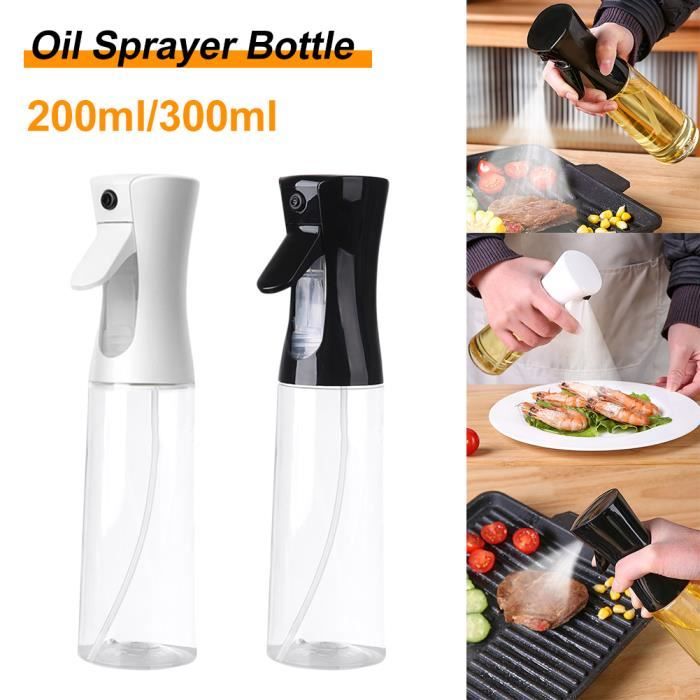 2Pcs Vaporisateur Huile-Pulvérisateur d'Huile 300ml-Blanc et Noir-Pour cuisine,barbecue,salade,pâtisserie