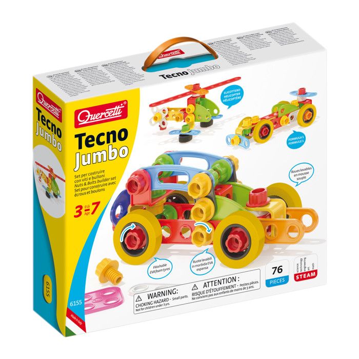 Jeu de construction - QUERCETTI - 6155 - 76 pièces - Mixte - Jaune