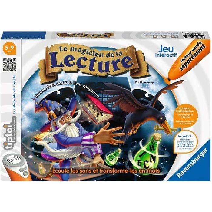 tiptoi® - Le magicien de la lecture -  Ravensburger - Jeu électronique éducatif - Dès 5 ans - en français