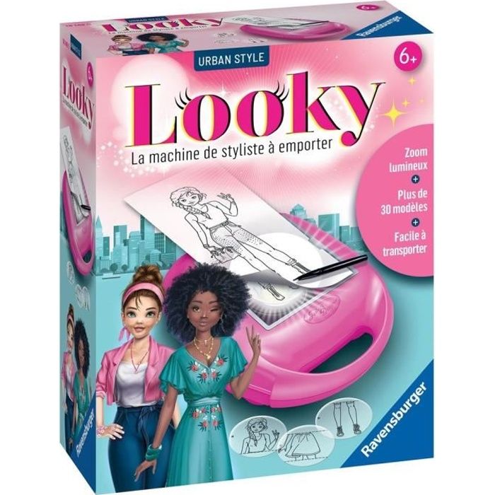 Ravensburger - Looky Midi Urban Style - Machine à dessin de mode pour enfant dès 6 ans