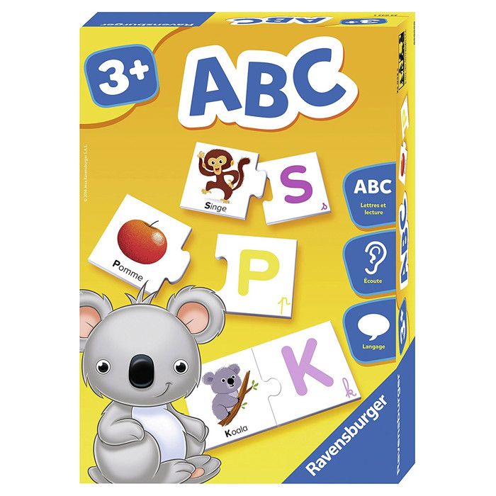 Jeu éducatif ABC - RAVENSBURGER - 3 ans et + - Intérieur - Vert - Mixte