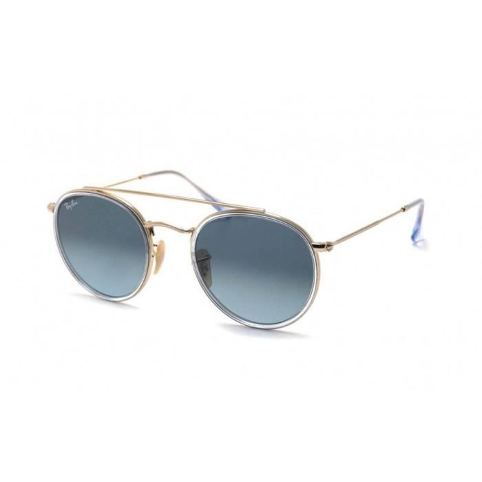 Ray Ban Round Double Bridge zonnebril RB3647N 9123/3M