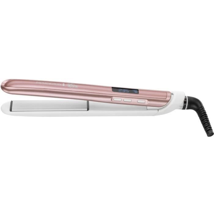 Remington S9505 Fer à Lisser, Lisseur Advanced Ceramic Rose Luxe, Cheveux Ultra Lisses, Doux, Tenue Longue Durée