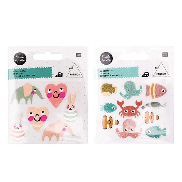 Ecussons à repasser pour enfants - Vie sous marine + Baby Girl