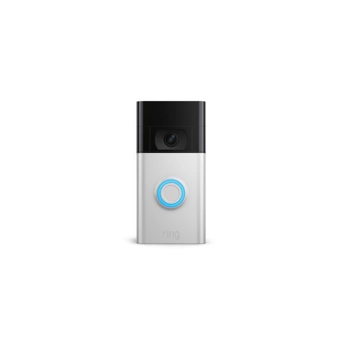 Sonnette Vidéo Connectée sans fil RING - Vidéo HD, détection de mouvements et batterie rechargeable