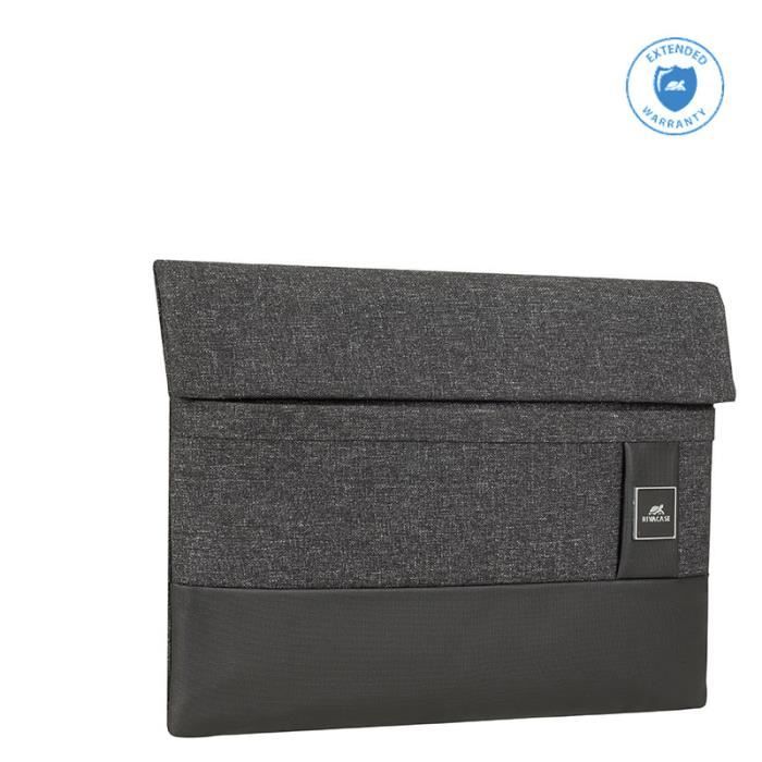 Rivacase 8803 BLACK MELANGE, Housse, 33,8 cm (13.3"), 310 g, Noir