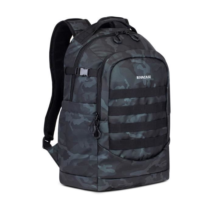 RIVACASE 7631 navy camo Le sac à dos urbain, 28 litres