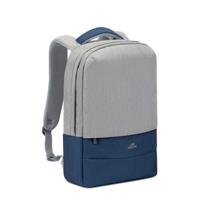 RIVACASE 7562 grey-dark blue anti-theft Laptop backpack 15.6''