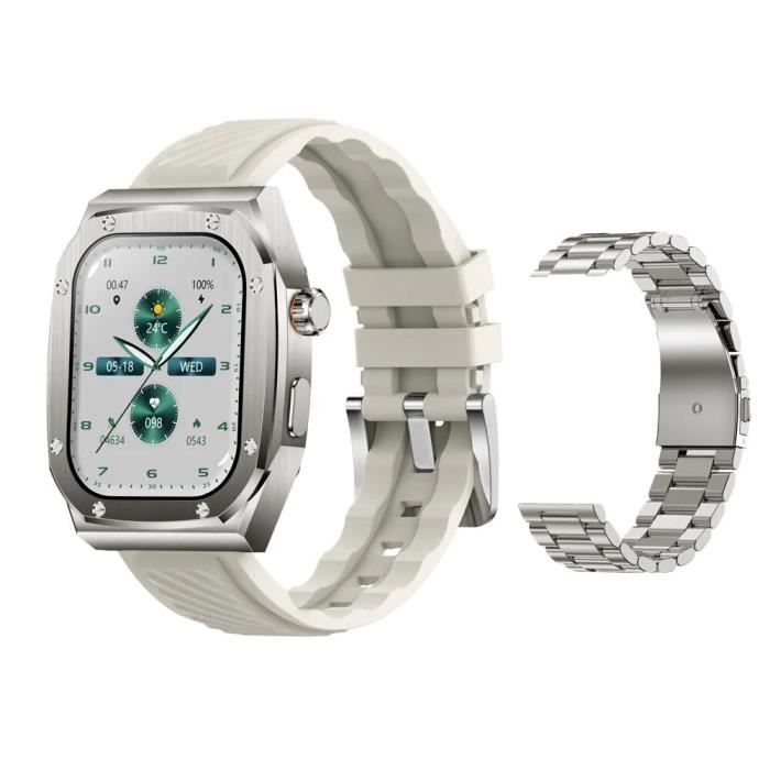 Montre intelligente étanche Z79 Max pour homme,appel Bluetooth,surveillance de l'oxygène sanguin,écran HD 2023 ",montre - Gray