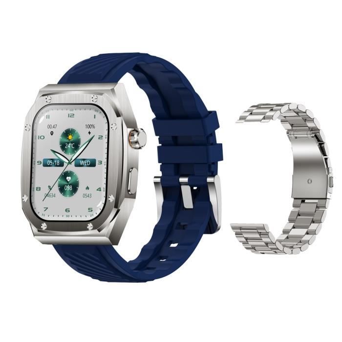 Montre intelligente étanche Z79 Max pour homme,appel Bluetooth,surveillance de l'oxygène sanguin,écran HD 2023 ",montre - Blue