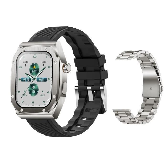 Montre intelligente étanche Z79 Max pour homme,appel Bluetooth,surveillance de l'oxygène sanguin,écran HD 2023 ",montre - Black