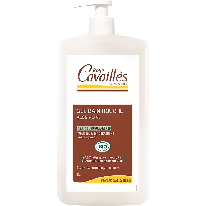 Rogé Cavaillès Gel Bain Douche Surgras Actif Aloe Vera Bio 1L