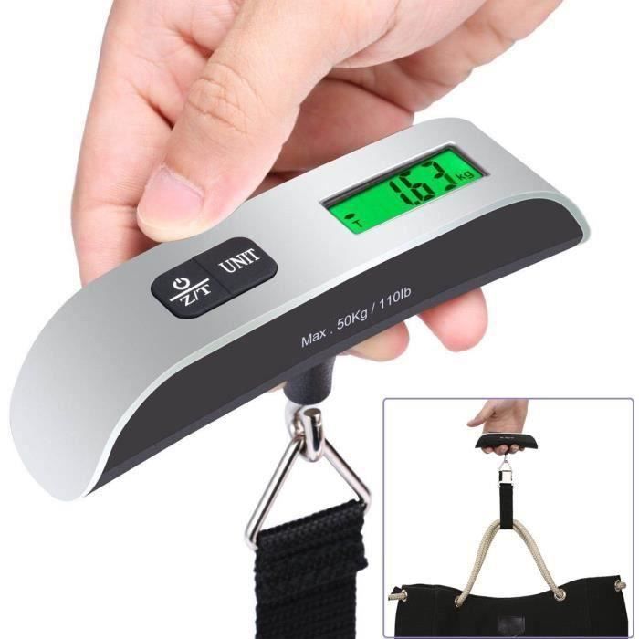 Pèse Bagage Electronique - ROKOO - ET10853 - Capacité 50kg - Écran LCD - Portable et léger