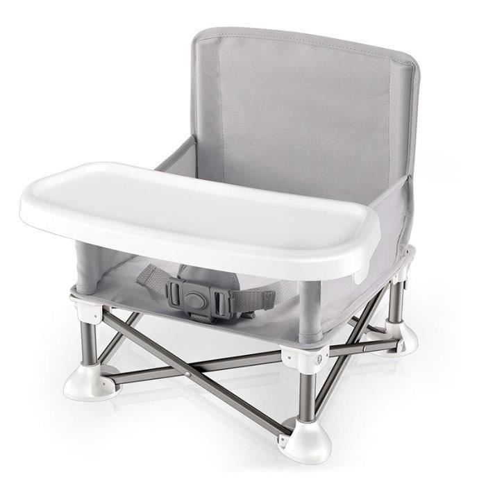 progrès-Chaise Bébé Nouveau-né Pliant à Manger Enfants Gris Haut Siège D'appoint D'alimentation Multifonctionnel Voyage Camping