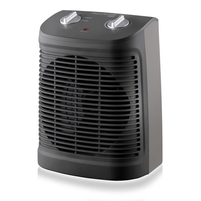 ROWENTA Compact Power Radiateur Soufflant, 2000 W, Silencieux, Compact, Chauffage, Ventilation, Noir SO2320F2