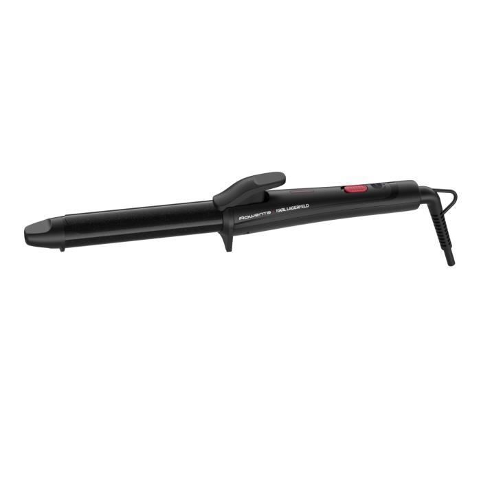 ROWENTA x KARL LARGERFELD Fer à boucler, Diamètre 25 mm pour des ondulations et boucles naturelles, 200°C, Chauffe rapide CF321LF0