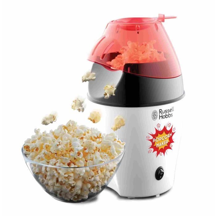 Russell Hobbs 24630-56 Machine à Popcorn 1200W Fiesta, Utilisation Sans Huile