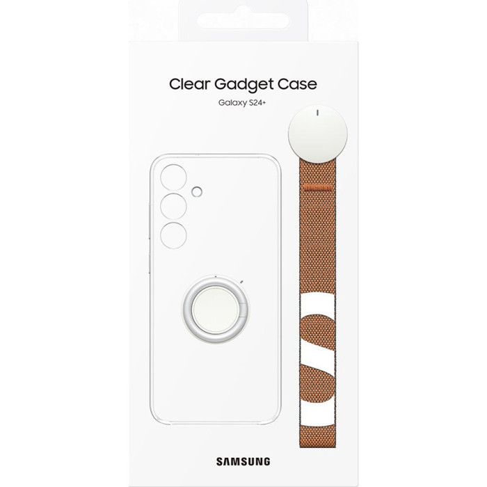 Coque et étui téléphone mobile Samsung Coque avec support amovible pour Galaxy S24+ Transparent