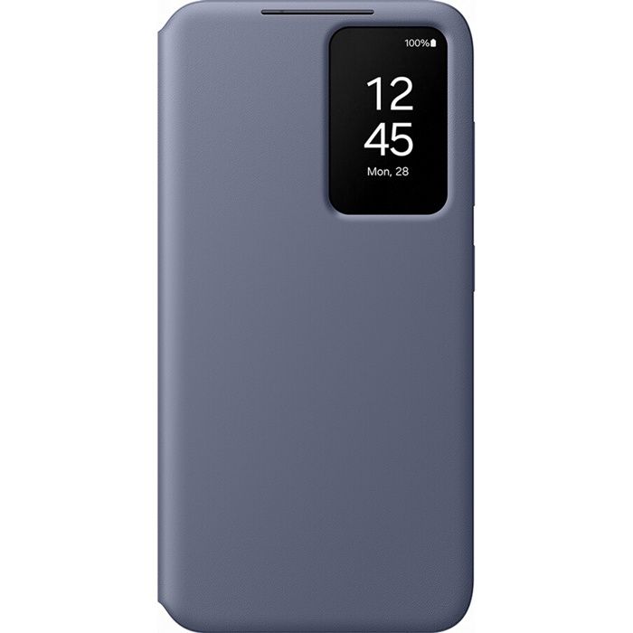 Etui Folio Smart Clear View avec porte carte pour Samsung Galaxy S24 Violet