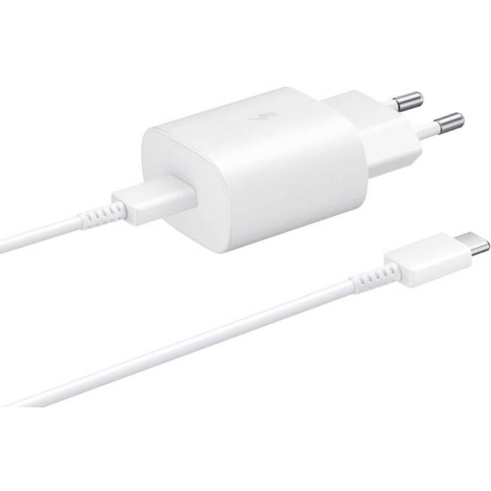 Samsung EP-TA800XWEGWW Chargeur pour téléphone portable Avec fonction de rechargement rapide USB-C™ blanc