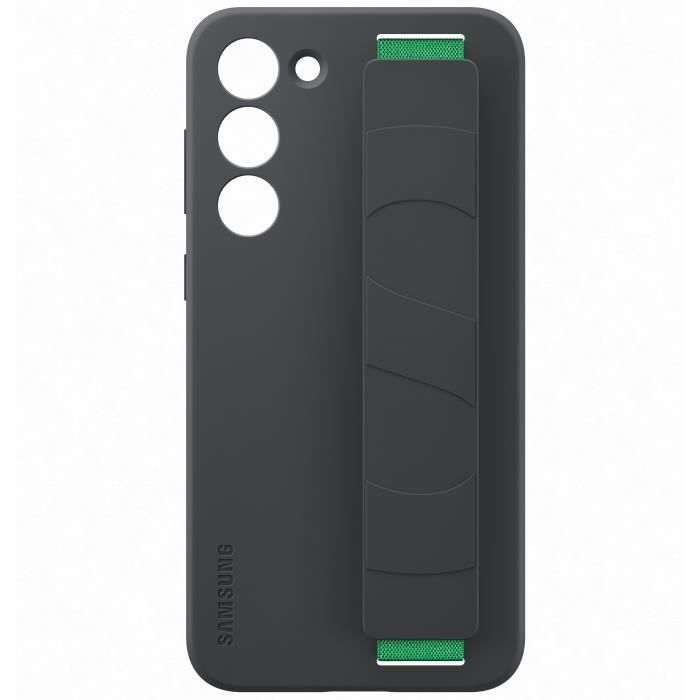 Coque Silicone SAMSUNG avec lanière S23+ Noir