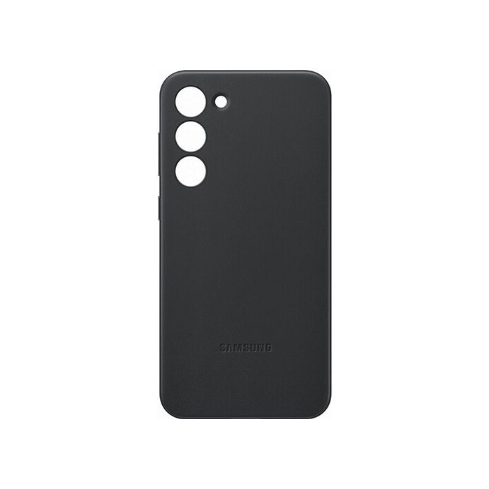 SAMSUNG Coque en cuir Galaxy S23+ Noir