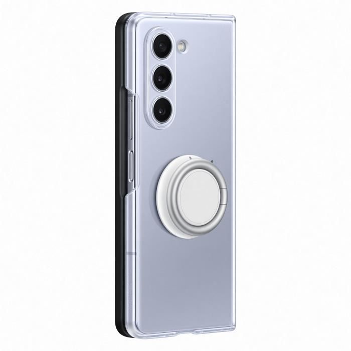 Coque SAMSUNG Z Fold5 transparente avec support amovible - Transparent