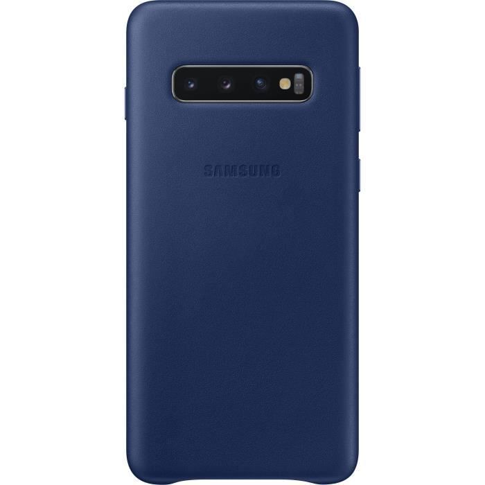 Samsung Coque en cuir S10 - Bleu marine