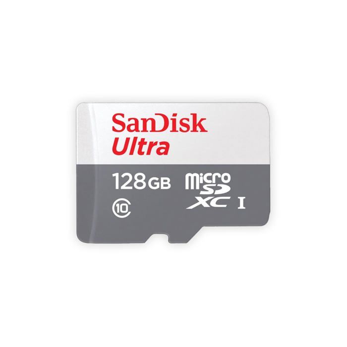 Carte mémoire SDXC - SANDISK - Ultra 128GB - 100 Mo/s - Classe 10 - Compatible Android