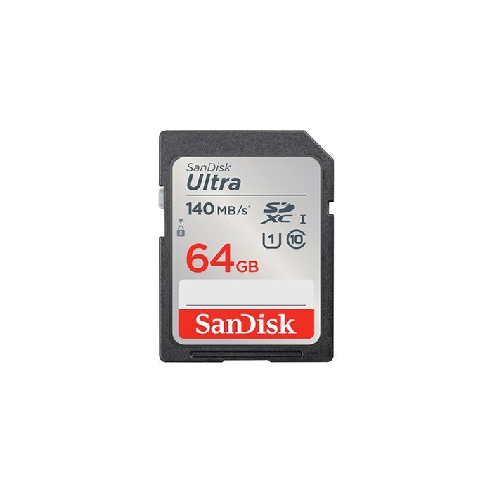 SanDisk Ultra SDXC UHS-I U1 64 Go 140 Mo/s Full HD vidéo Carte SDXC appareil photo caméra