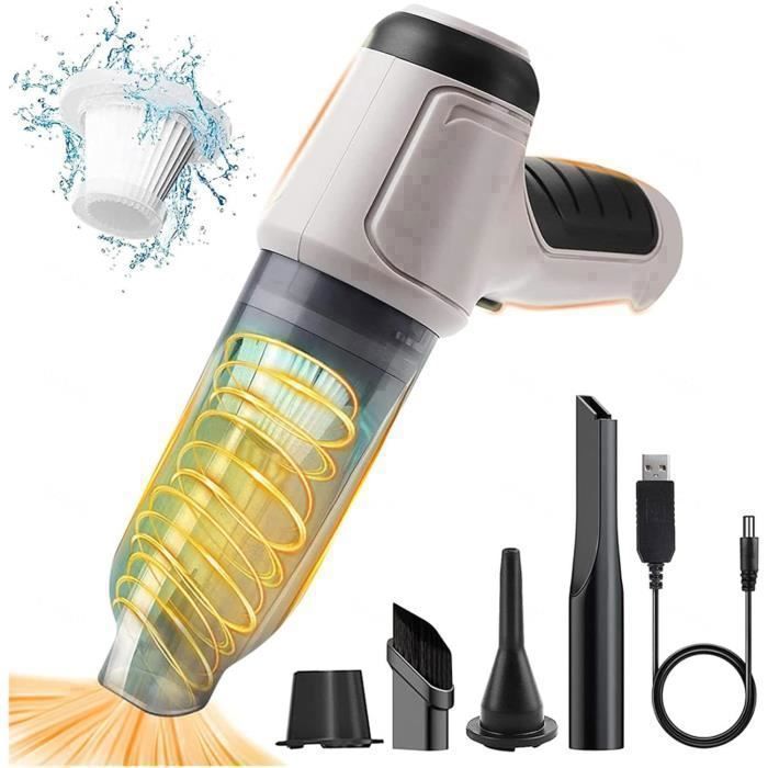Ehskzjh Mini Aspirateur À Main Sans Fil, Avec Une Variété De Bouchons D'Aspiration Petit Aspirateur Voiture Léger Et Portatif