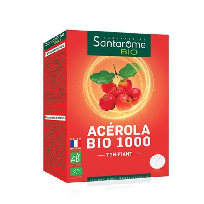 Santarome Bio Acérola Bio 1000 20 comprimés à croquer