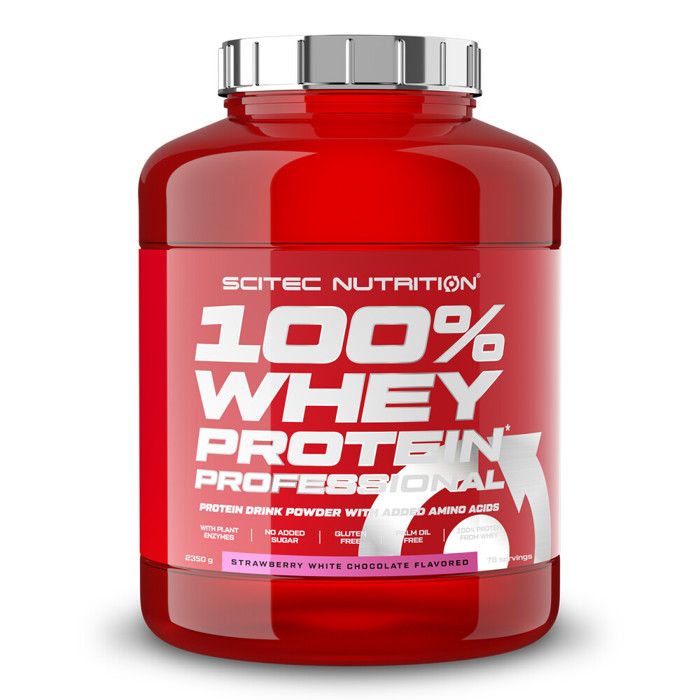 100% Whey Protein 2350g ( strawberry white chocolate ) - Scitec Nutrition