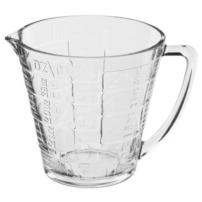 Secret de Gourmet - Verre doseur en verre 1 L
