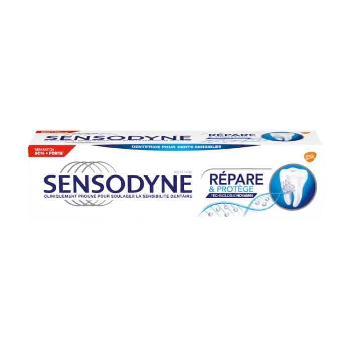SENSODYNE Dentifrice pour dents sensibles Répare et protège - 75 ml