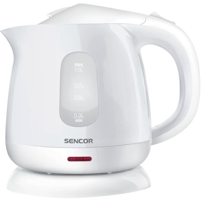Bouilloire électrique SENCOR SWK 1010WH - Capacité 1L - Puissance 1100W - Blanc